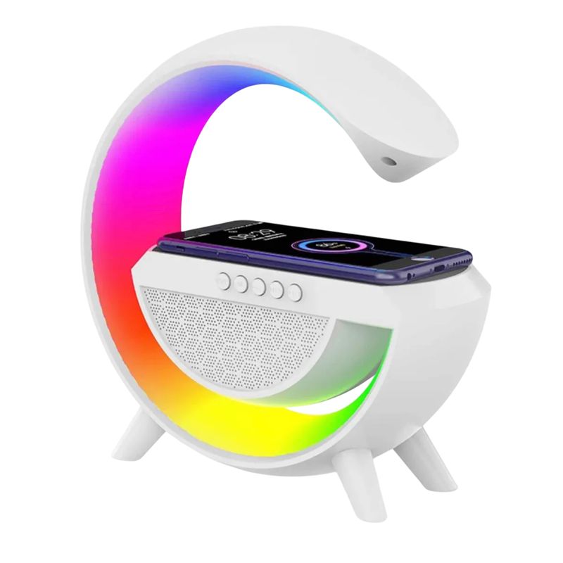 GENERICO - Cargador Inalámbrico + Lámpara Rgb + Parlante Bluetooth