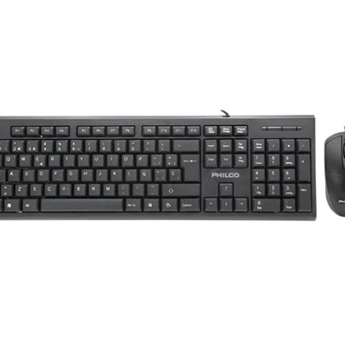 PHILCO - Kit Alámbrico Philco K4500 -Teclado y mouse óptico