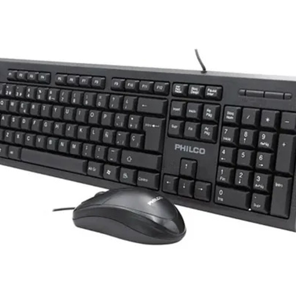 PHILCO - Kit Alámbrico Philco K4500 -Teclado y mouse óptico