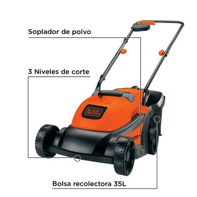 Imagen 2 del producto Cortadora Cesped Electrica 1000w Gr3000 Black & Decker