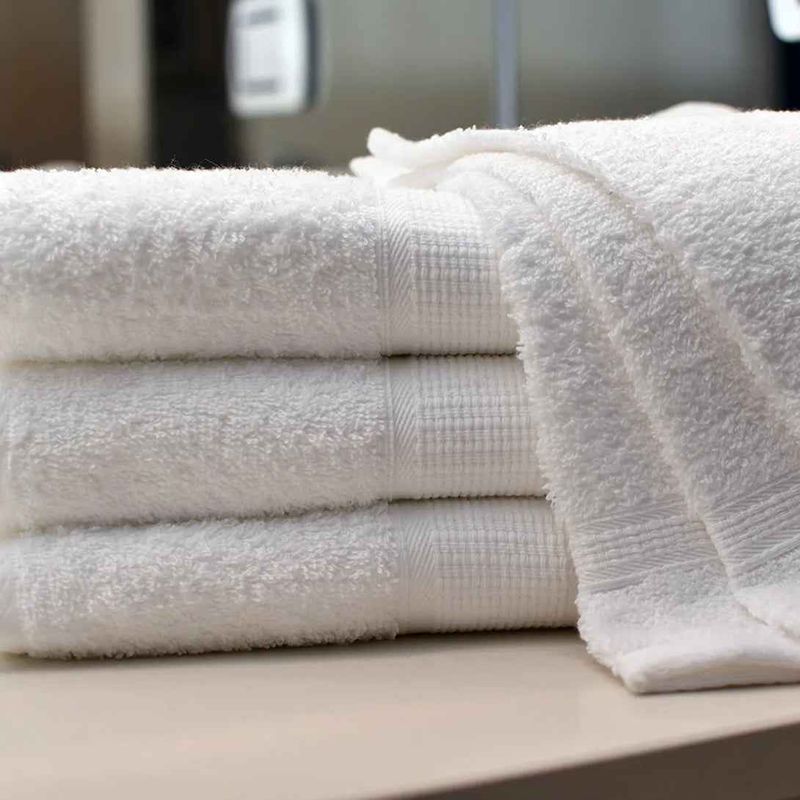 JAVIMATE - Set 4 Toallas de Baño Blancas - Home Textiles