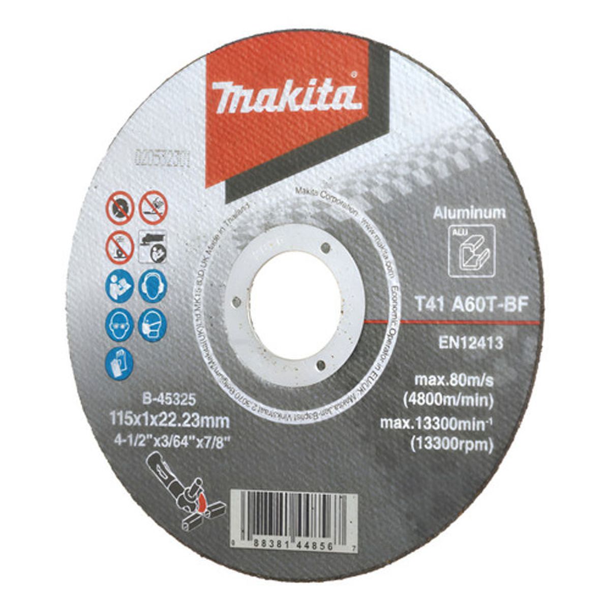 GENERICO - Set de 5 Discos de Corte Aluminio 4-12 Makita B-45325