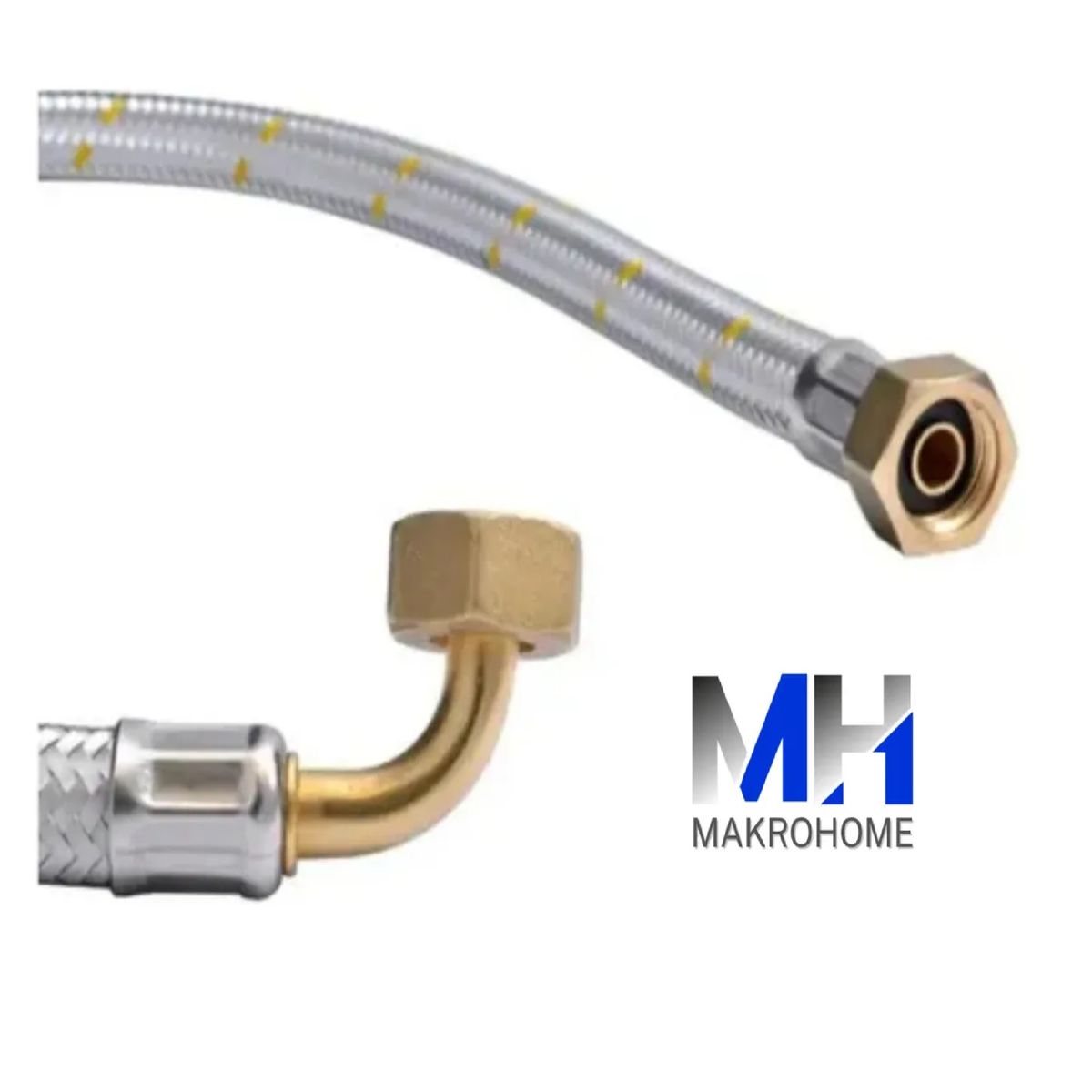 GENERICO - Flexible Gas Con Codo 12hi X 12hi Certificado Sec Sercogas