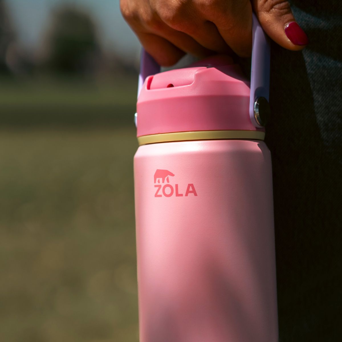 ZOLA OUTDOORS - Termo Botella Térmica Zola 355 Ml Acero Inoxidable Niño Niña ROSADO