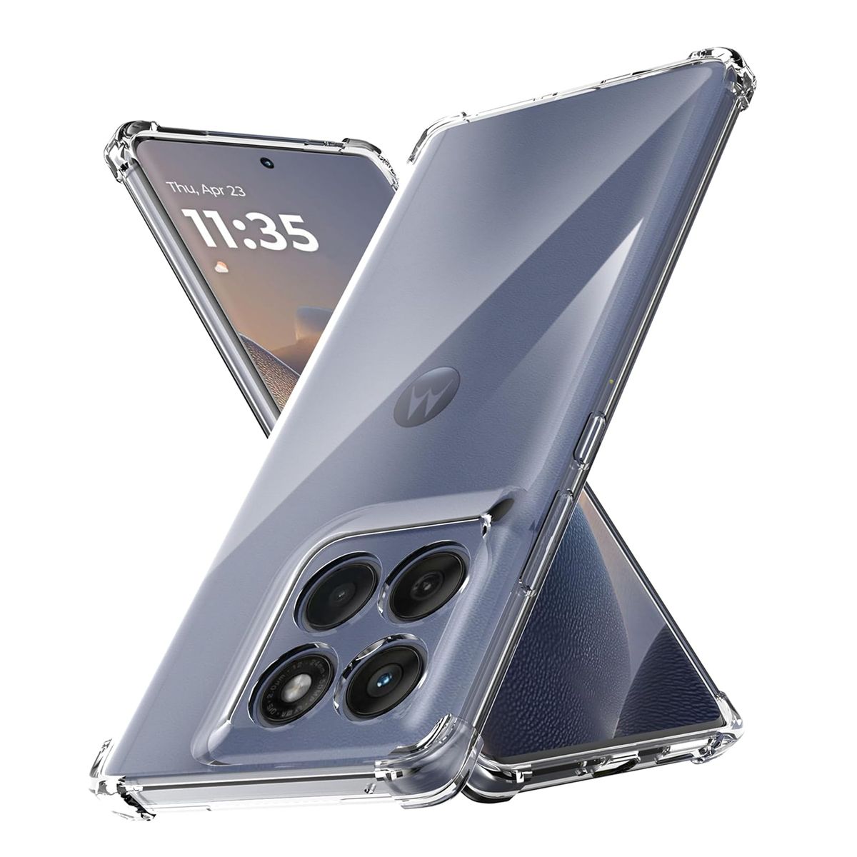 JOIGO - Carcasa Transparente Reforzada Para Moto Edge 60/60 Fusion