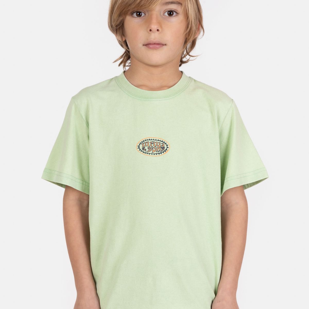 MAUI AND SONS - Polera MC VibeShore Verde Infantil Maui And Sons