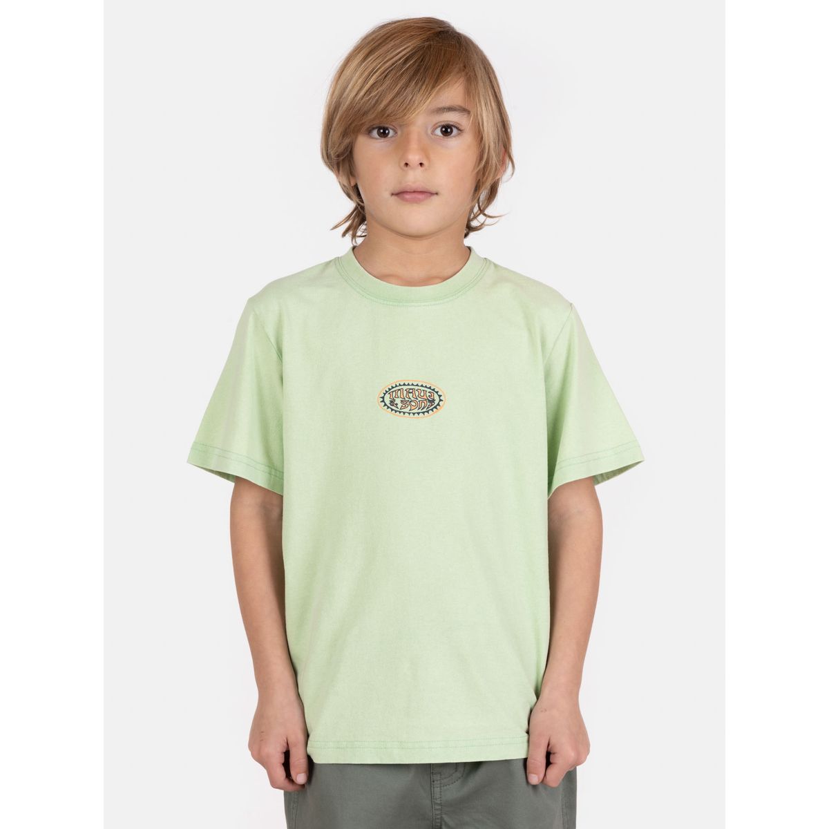MAUI AND SONS - Polera MC VibeShore Verde Infantil Maui And Sons