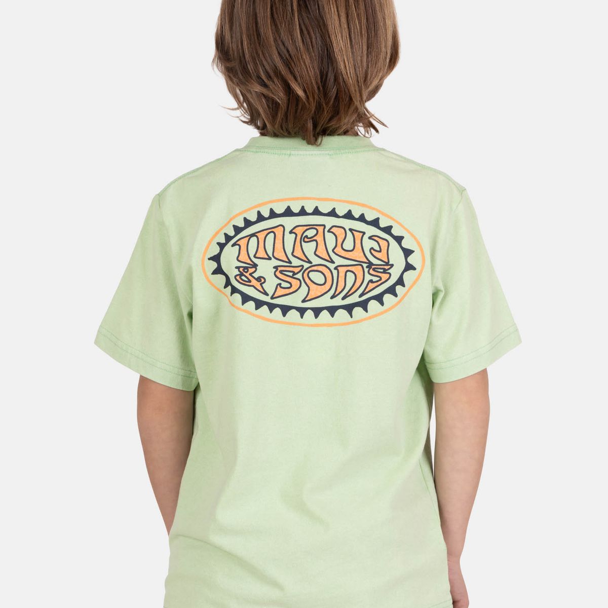 MAUI AND SONS - Polera MC VibeShore Verde Infantil Maui And Sons