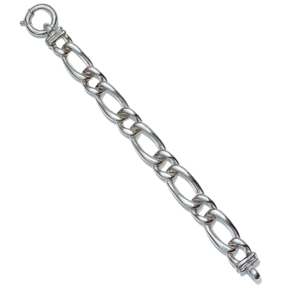 JB JOYAS BARON - Pulsera de Plata Esterlina 925 Cadena Milano