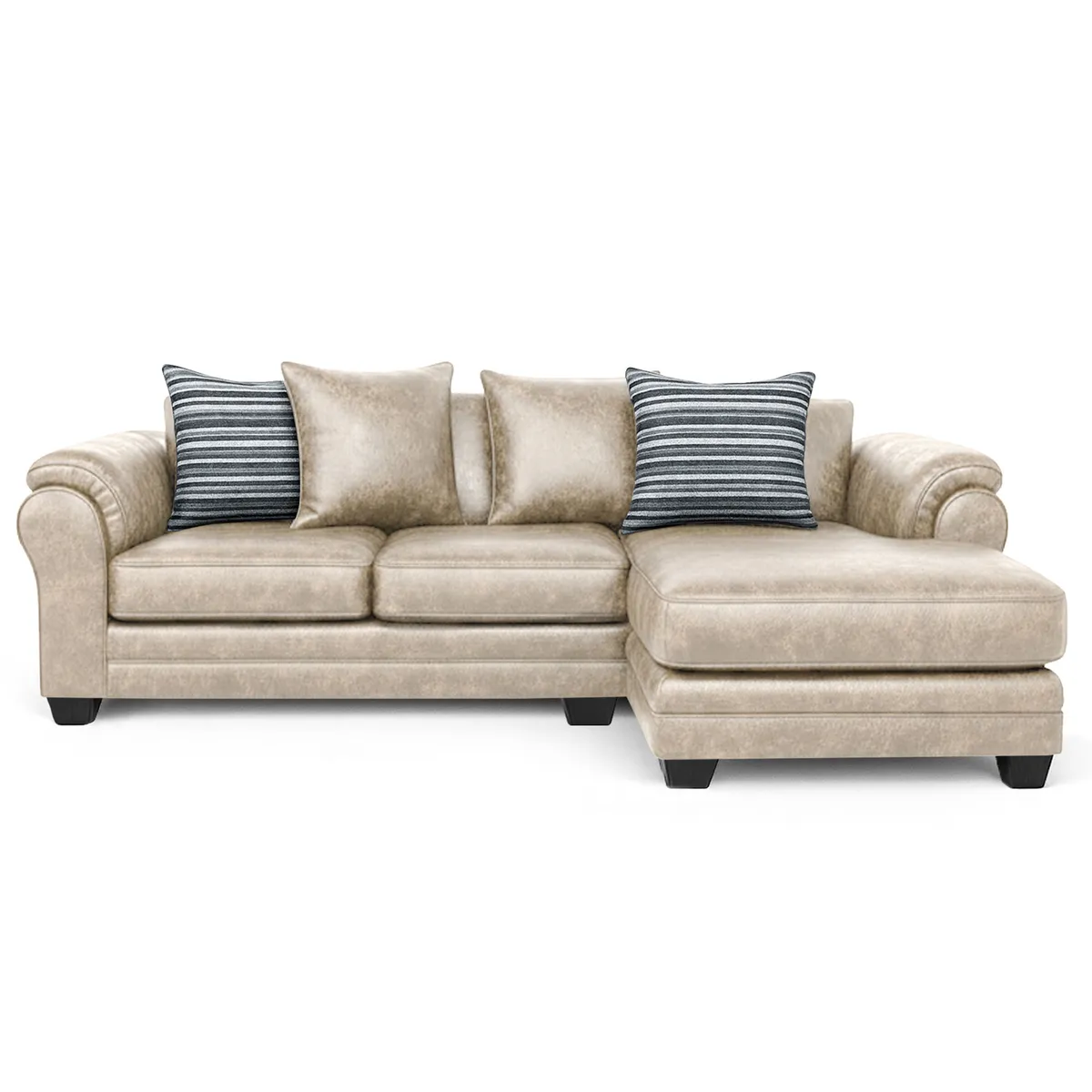 AMERICA DECORA - Sofá Seccional 4 Cuerpos XL Con Resorte Estructural Grandón Envejecido