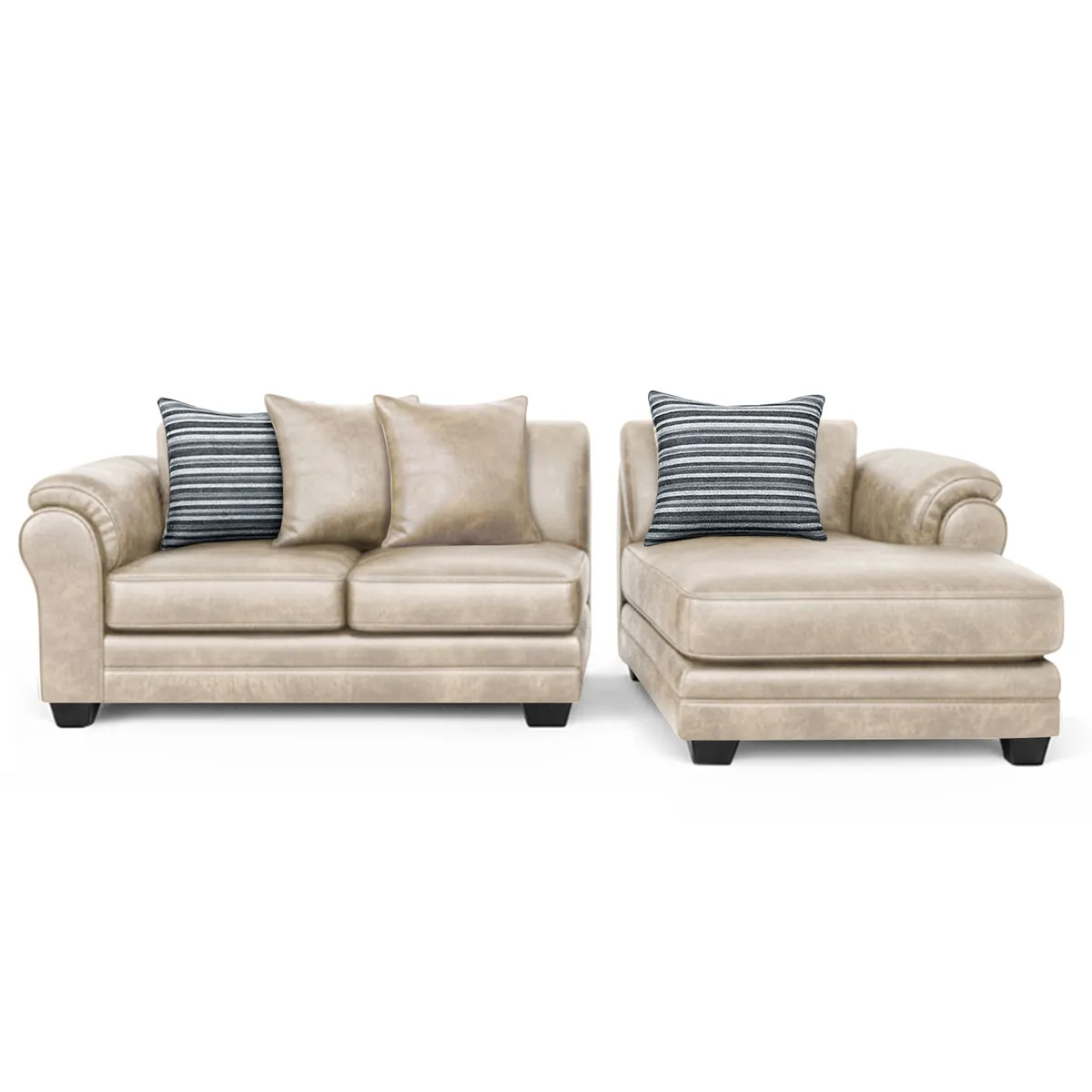 AMERICA DECORA - Sofá Seccional 4 Cuerpos XL Con Resorte Estructural Grandón Envejecido