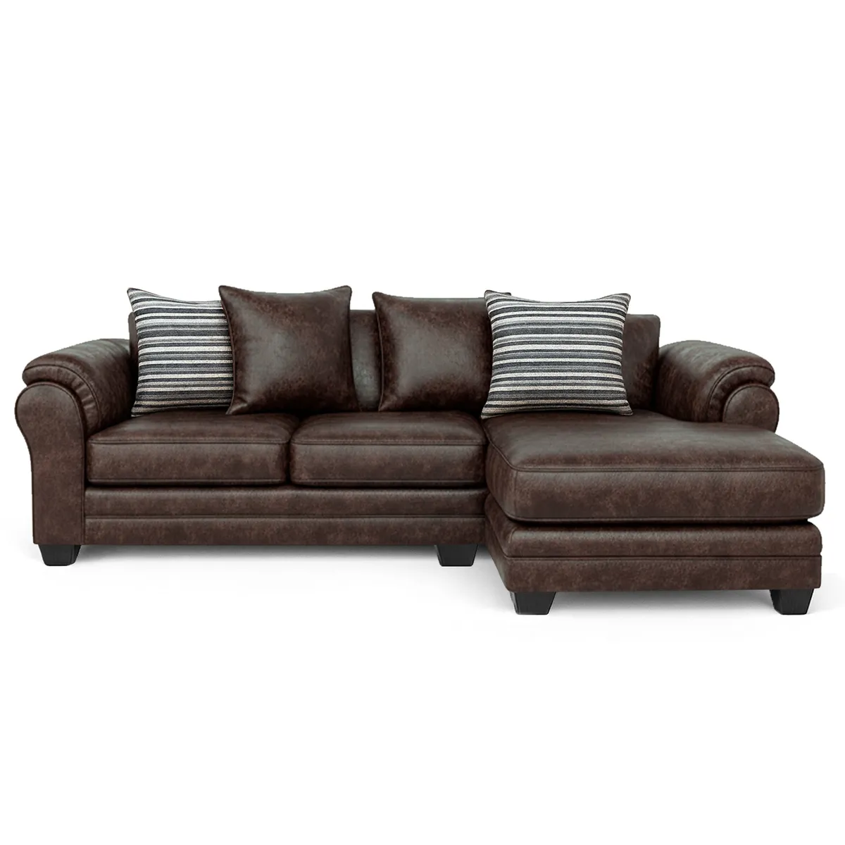 AMERICA DECORA - Sofá Seccional 4 Cuerpos XL Con Resorte Estructural Grandón Envejecido