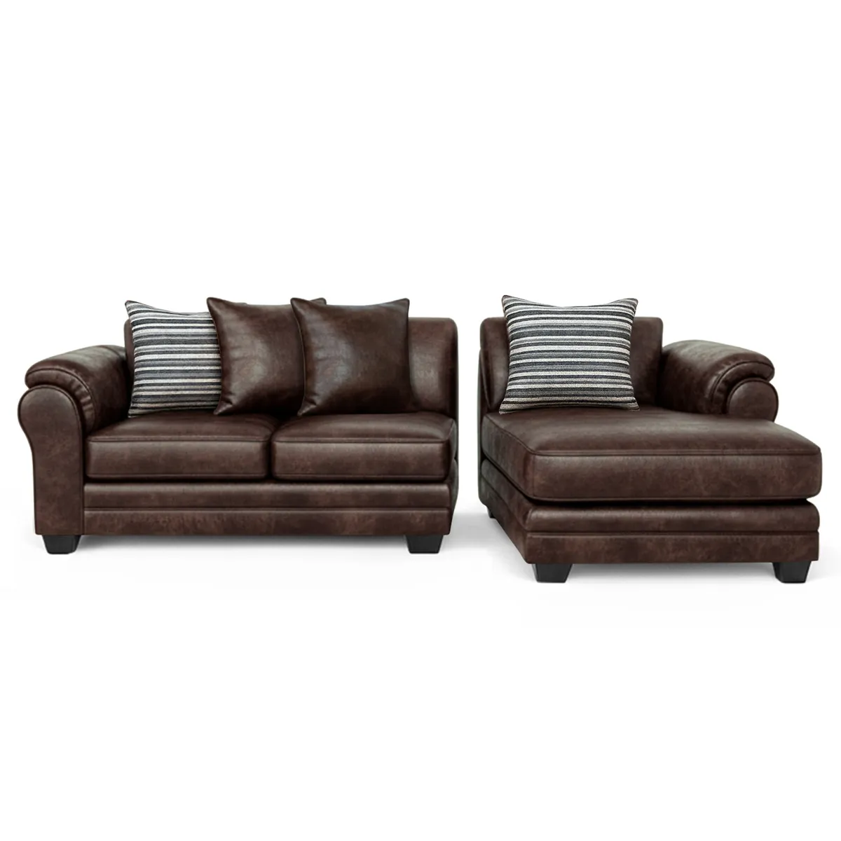 AMERICA DECORA - Sofá Seccional 4 Cuerpos XL Con Resorte Estructural Grandón Envejecido