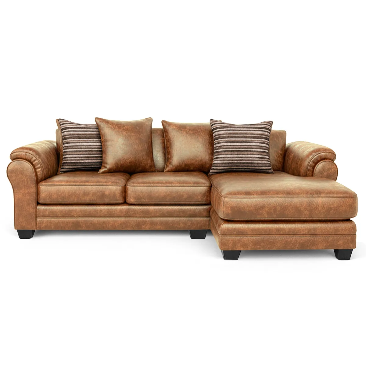 AMERICA DECORA - Sofá Seccional 4 Cuerpos XL Con Resorte Estructural Grandón Envejecido.