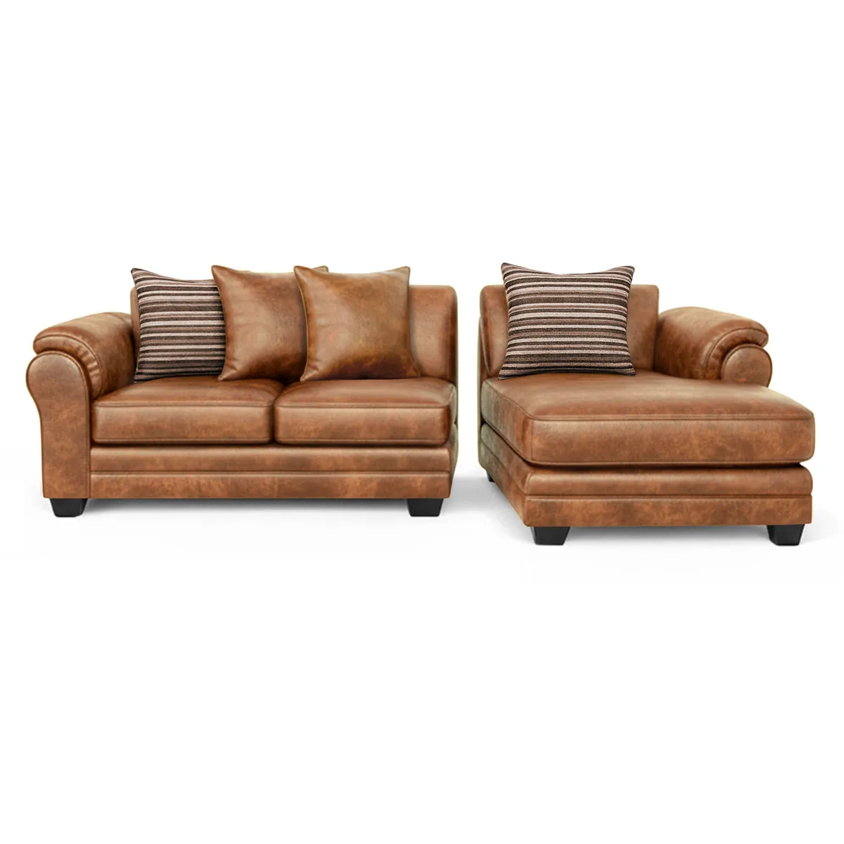 AMERICA DECORA - Sofá Seccional 4 Cuerpos XL Con Resorte Estructural Grandón Envejecido.