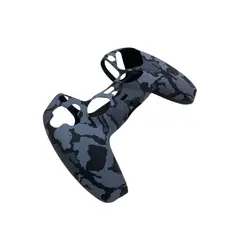 GENERICO - Funda Protectora Silicona Mando Compatible PlayStation MILITAR NEGRO