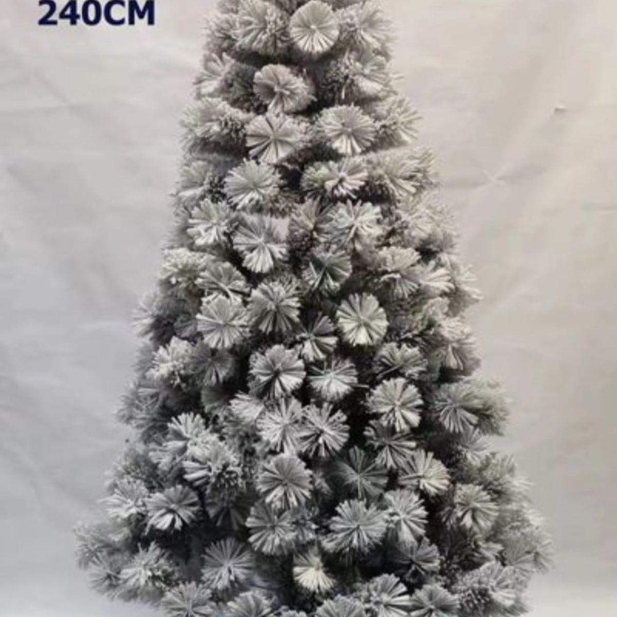GENERICO - Arbol de Navidad Pascua Pino Verde Nevado Artificial 240cm