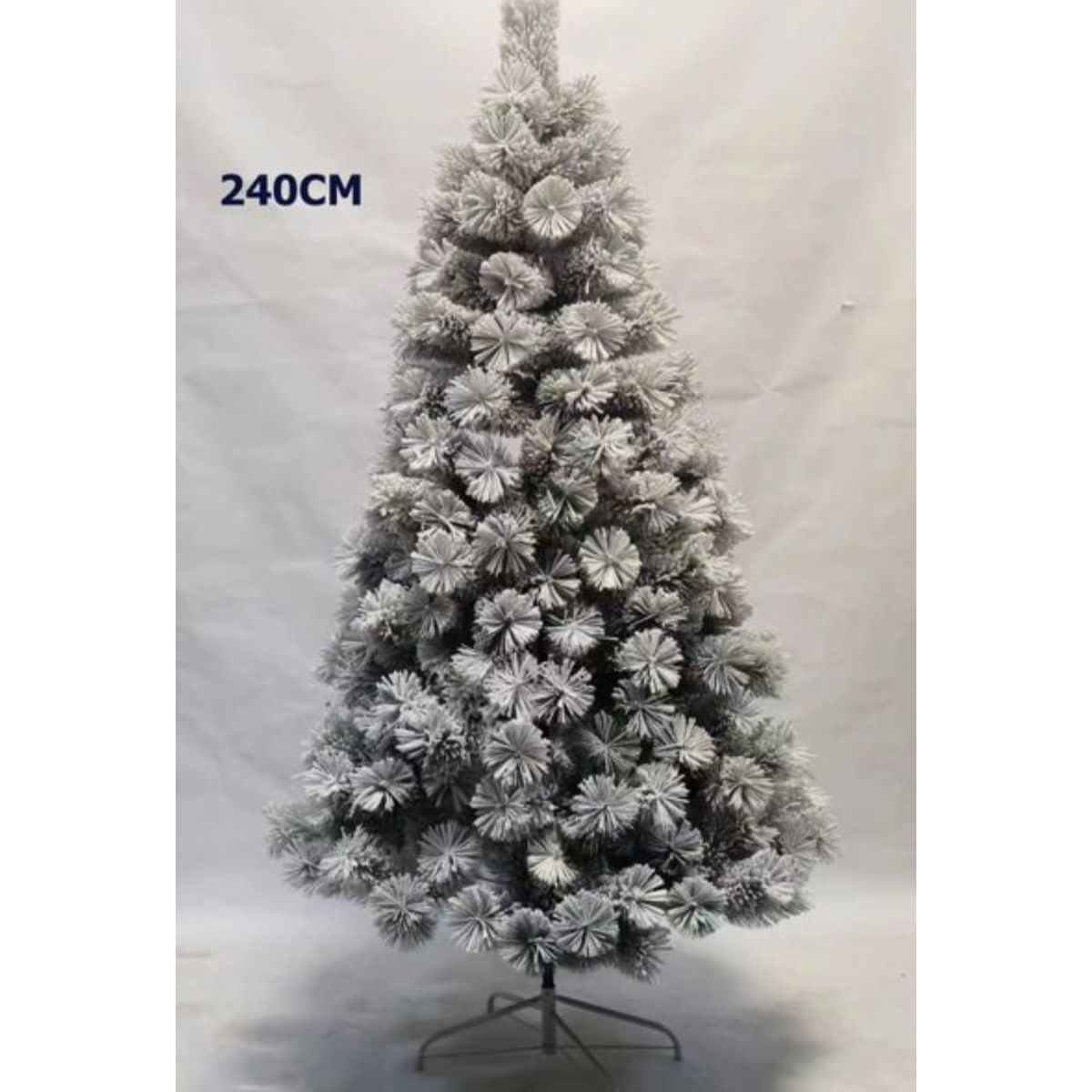 GENERICO - Arbol de Navidad Pascua Pino Verde Nevado Artificial 240cm