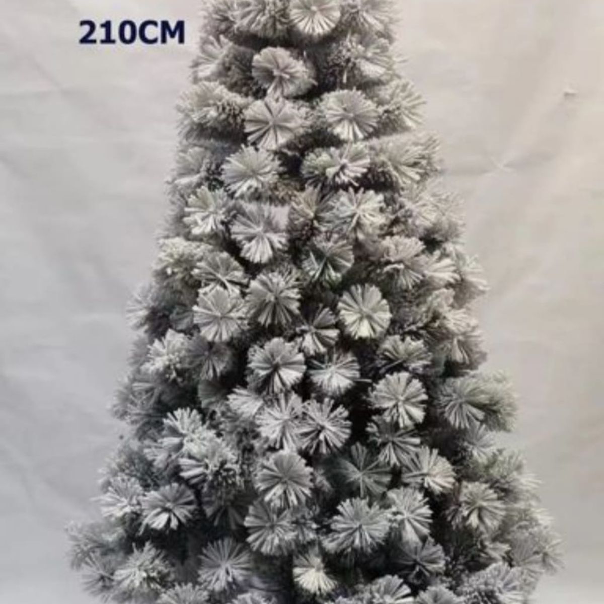GENERICO - Arbol de Navidad Pascua Pino Verde Nevado Artificial 210cm