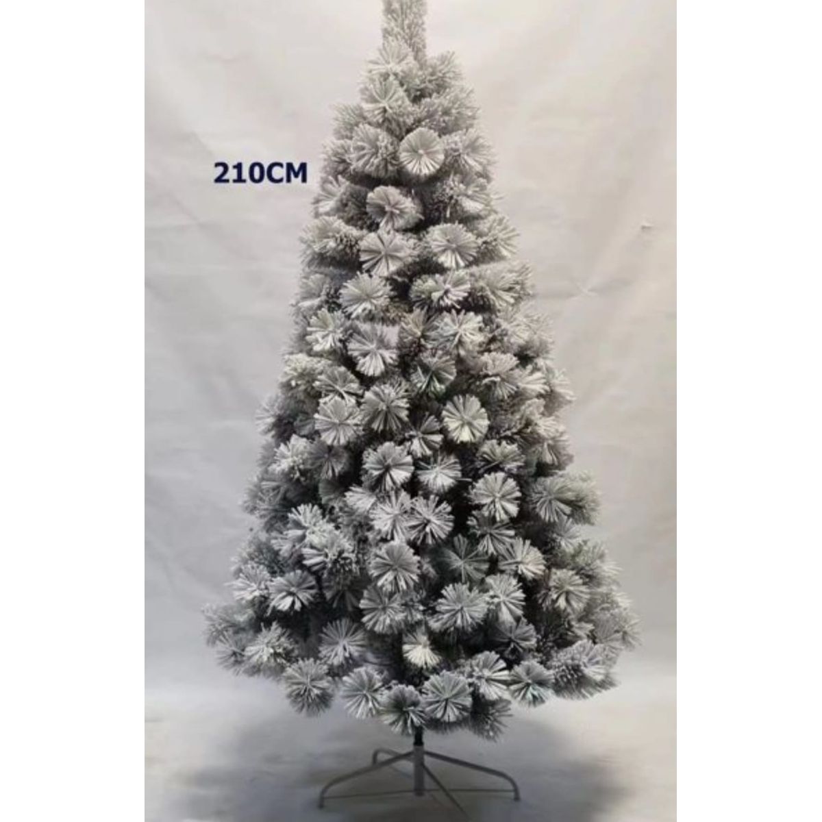 GENERICO - Arbol de Navidad Pascua Pino Verde Nevado Artificial 210cm