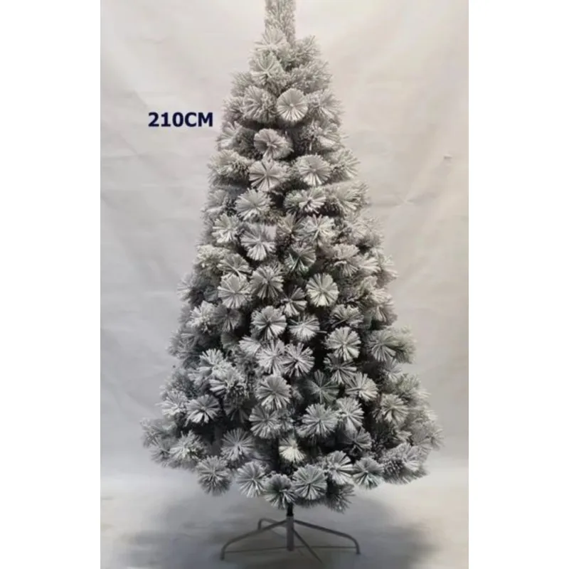 GENERICO - Arbol de Navidad Pascua Pino Verde Efecto Nevado Artificial 210cm
