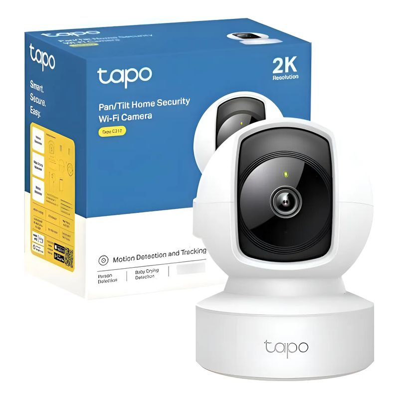 TP LINK - CAMARA DE SEGURIDAD TAPO  C212 WIFI LAN 3MP 2K SMART, COLOR BLANCO