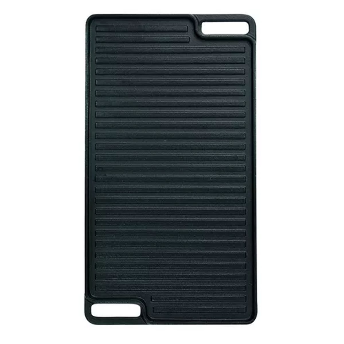 GENERICO - Plancha churrasquera reversible de 46x26 cm hierro fundido