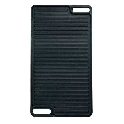 Imagen 2 del producto Plancha churrasquera reversible de 46x26 cm hierro fundido