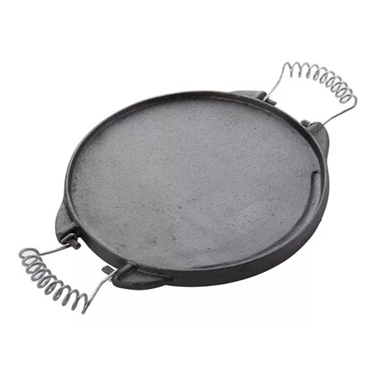 GENERICO - Plancha churrasquera reversible de 25 cm hierro fundido