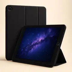 GENERICO - IPad Case Negro / Black con slot Pencil para 10.2 y 10.5 pulgadas