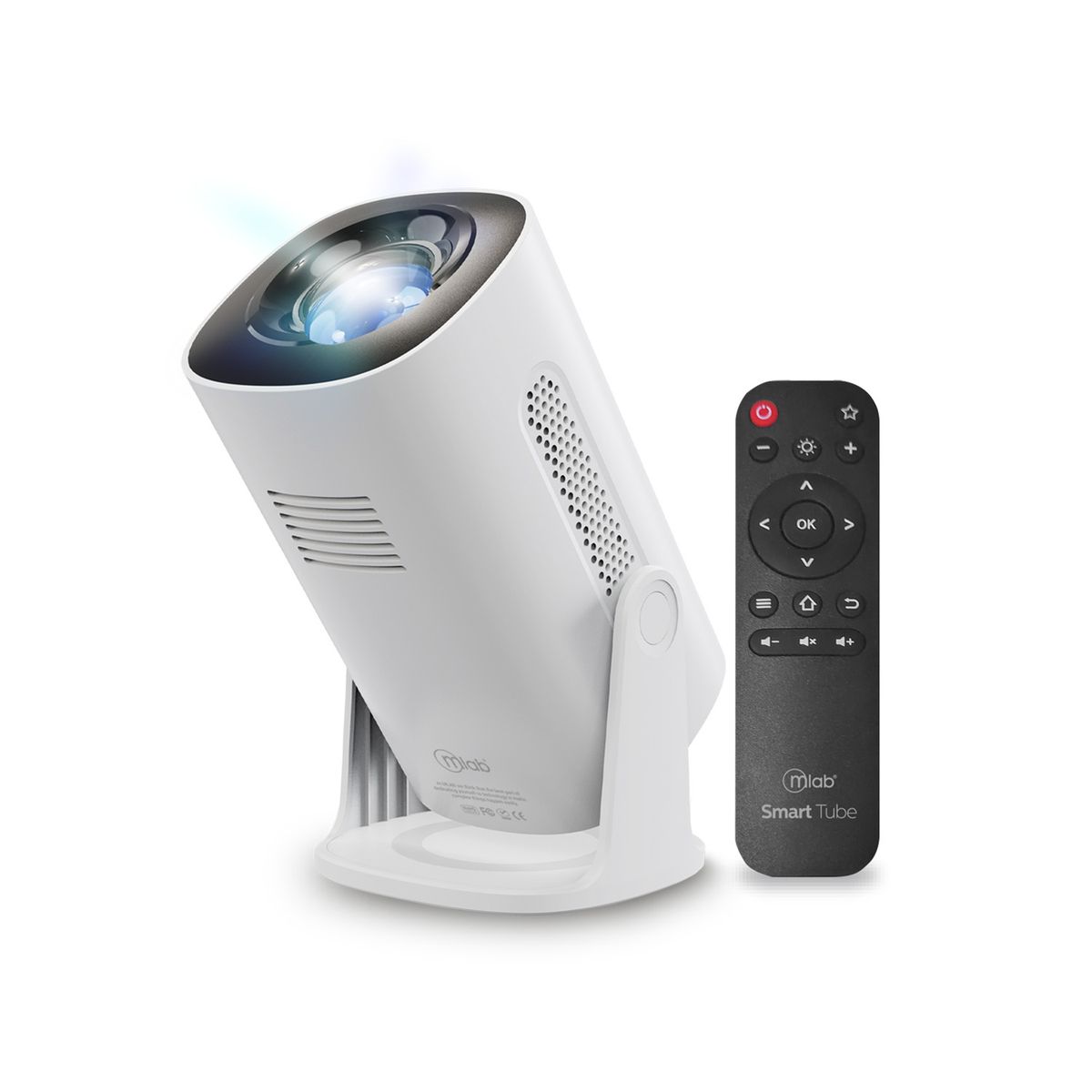 Proyector Smart Tube 300 ANSI Mlab, HD 720p, 4800L, Wi-Fi, Bluetooth, marca MLAB - Foto 2