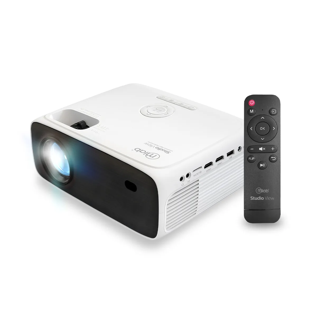 MLAB - Proyector Studio View 450 ANSI, HD 720p, 7200 Lúmenes