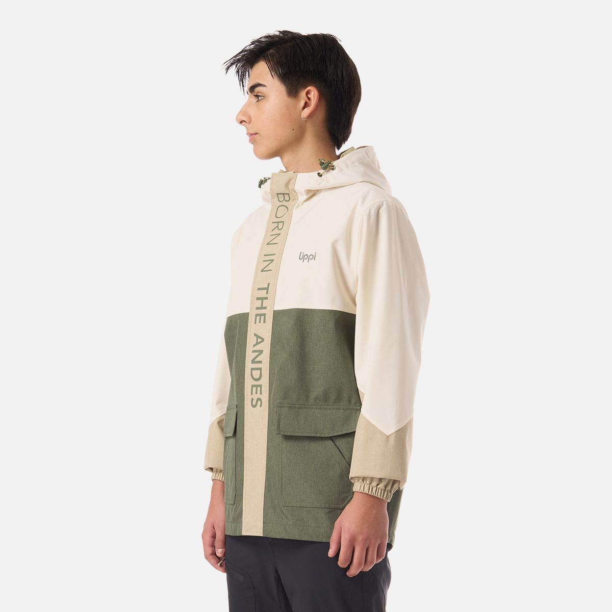 LIPPI - Chaqueta Teen Boy FirePlace B-Dry Jacket Verde oliva Lippi