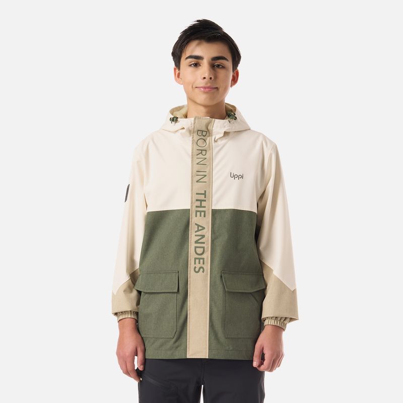 LIPPI - Chaqueta Teen Boy FirePlace B-Dry Jacket Verde oliva Lippi