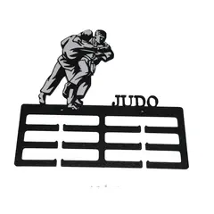 GENERICO - Medallero Porta Medallas de Judo - Negro
