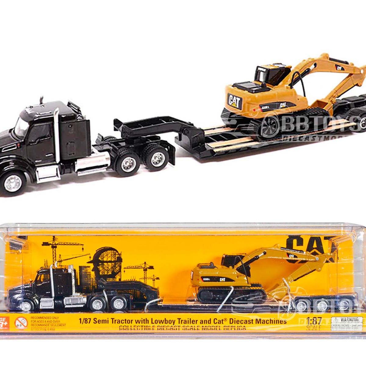 DIECAST MASTER - Camion Remolque 84420 Kenworth 1:87 Diecast Masters Negro