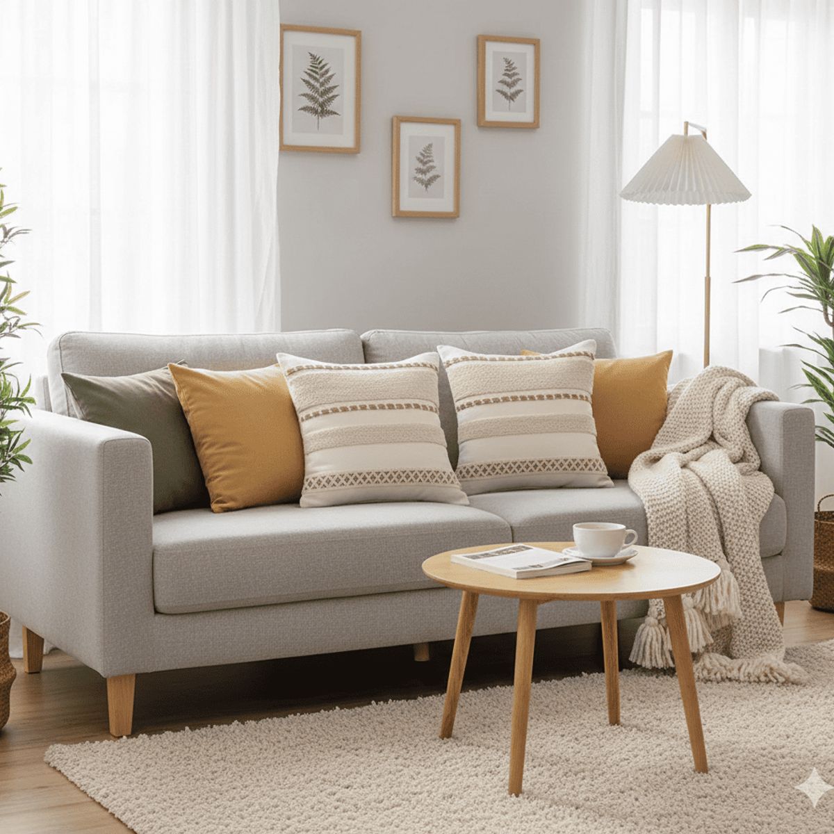 DEKOHOME - Cojín bordado Mod Emma incluye relleno