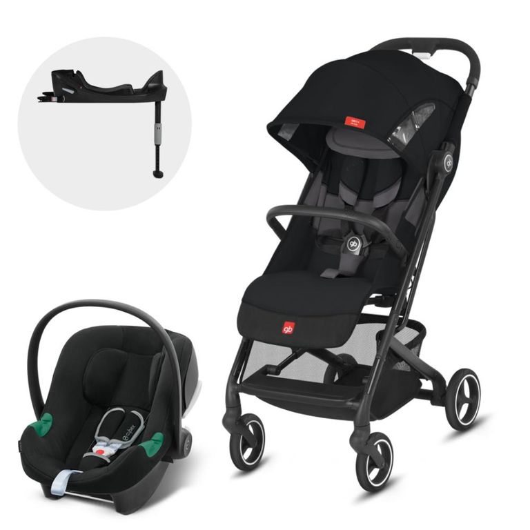 Coche Travel System Qbit AC Black + Aton B2 + Base