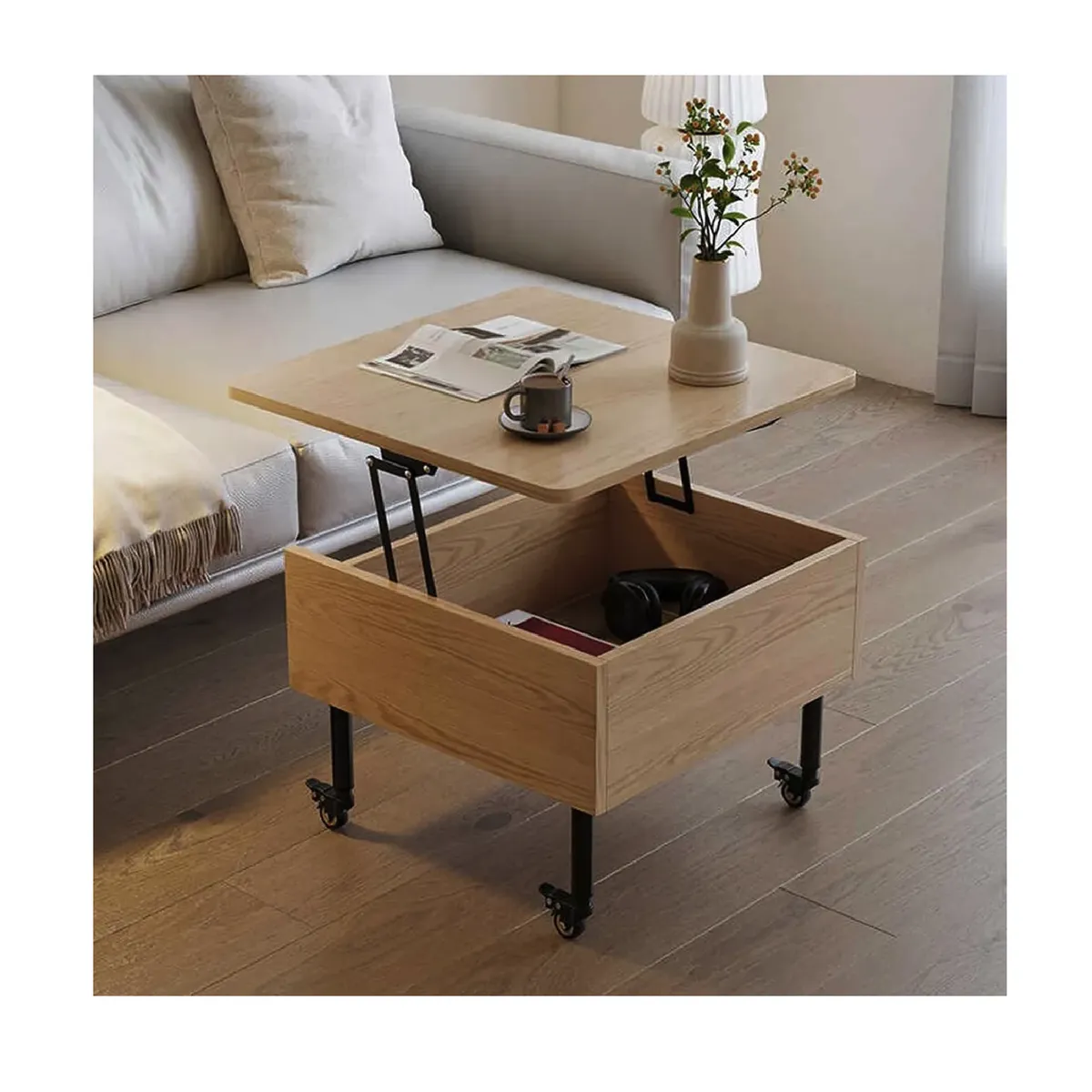 GENERICO - Mesa De Centro Mesa Living Mesa Centro Moderna 55x55x48cm