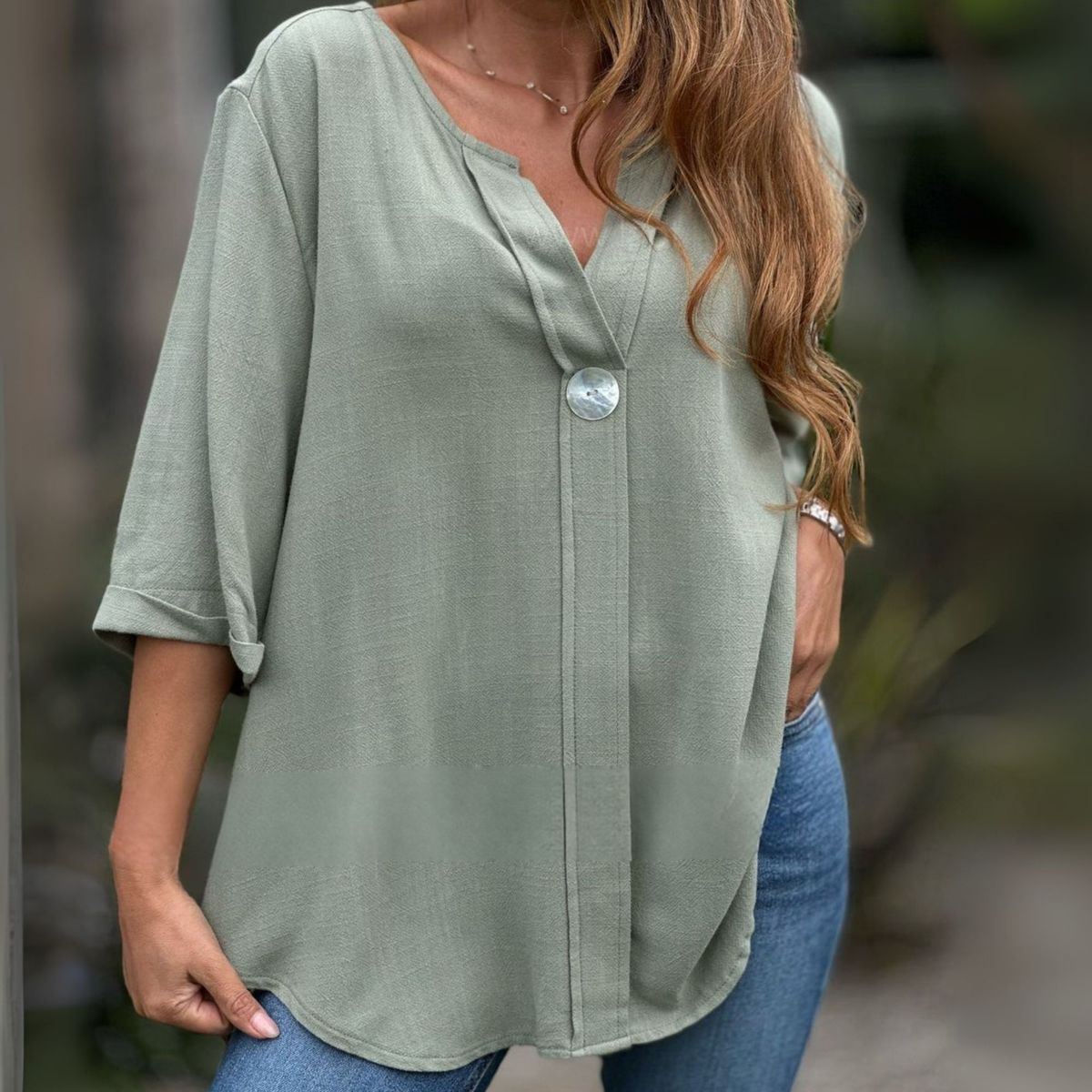 ARRAKASTA - Blusa oversize manga 34