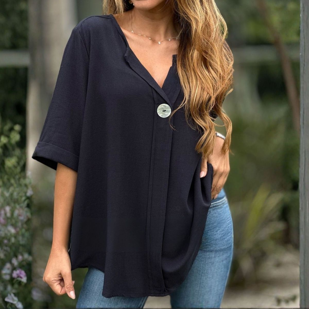 ARRAKASTA - Blusa oversize manga 34