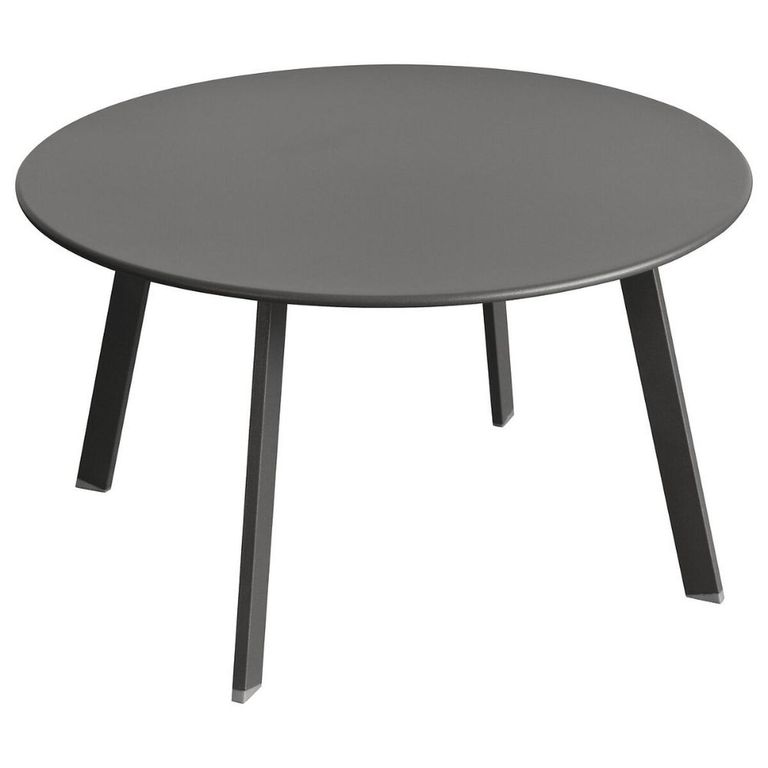 Mesa Terraza Redonda Metal Grafito D. 50 X 45 cm
