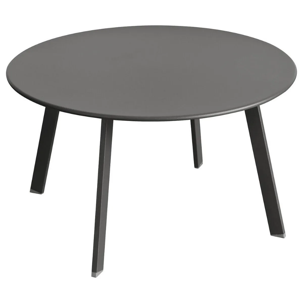 ATMOSPHERA - Mesa Terraza Redonda Metal Gráfito D. 50 X 45 cm Atmosphera
