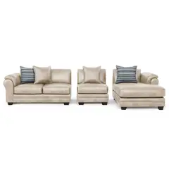 AMERICA DECORA - Sofá Seccional Derecho 5 Cuerpos XL Con Resorte Estructural Grandón Envejecido