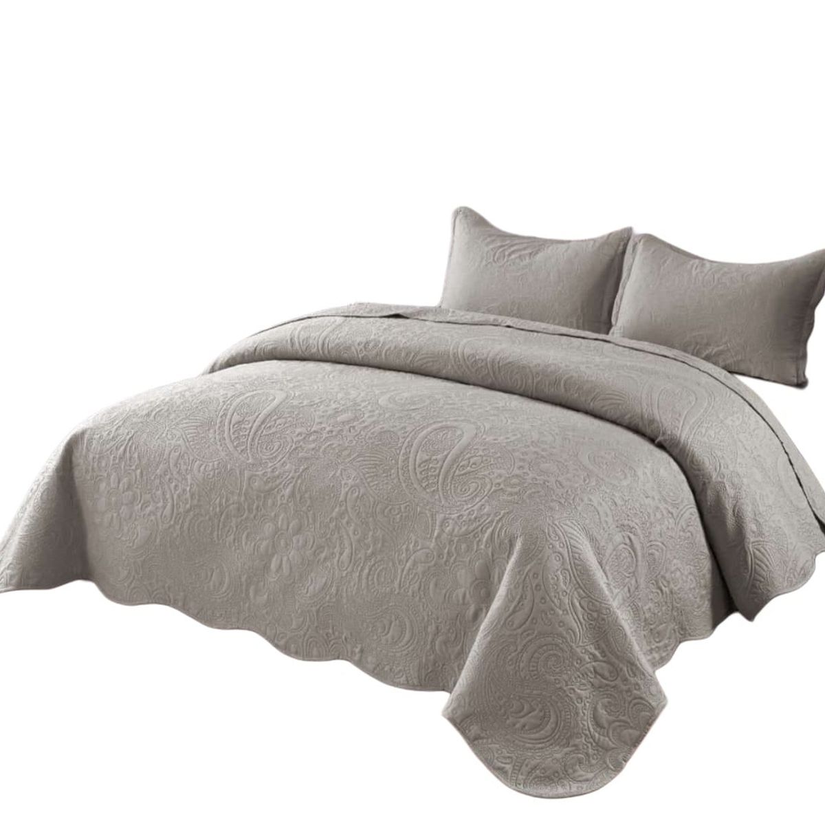 GENERICO - Quilt de Verano King Color Gris Meipulis03