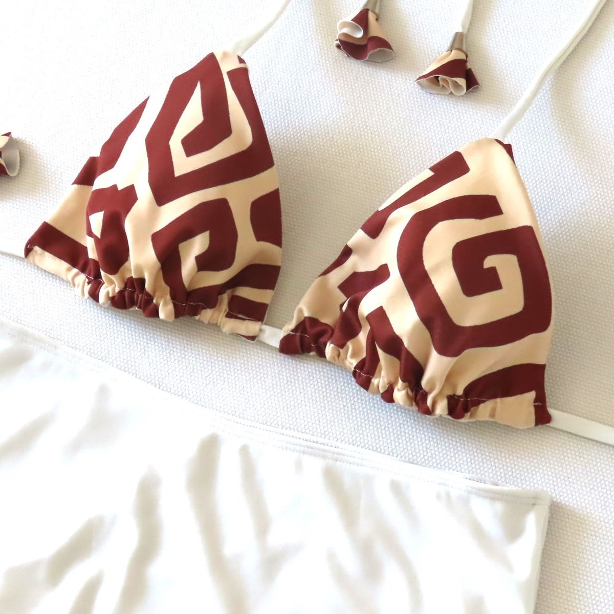 CREA PRINT - Traje de Baño Bikini Mod Merida Top estilo deportivo