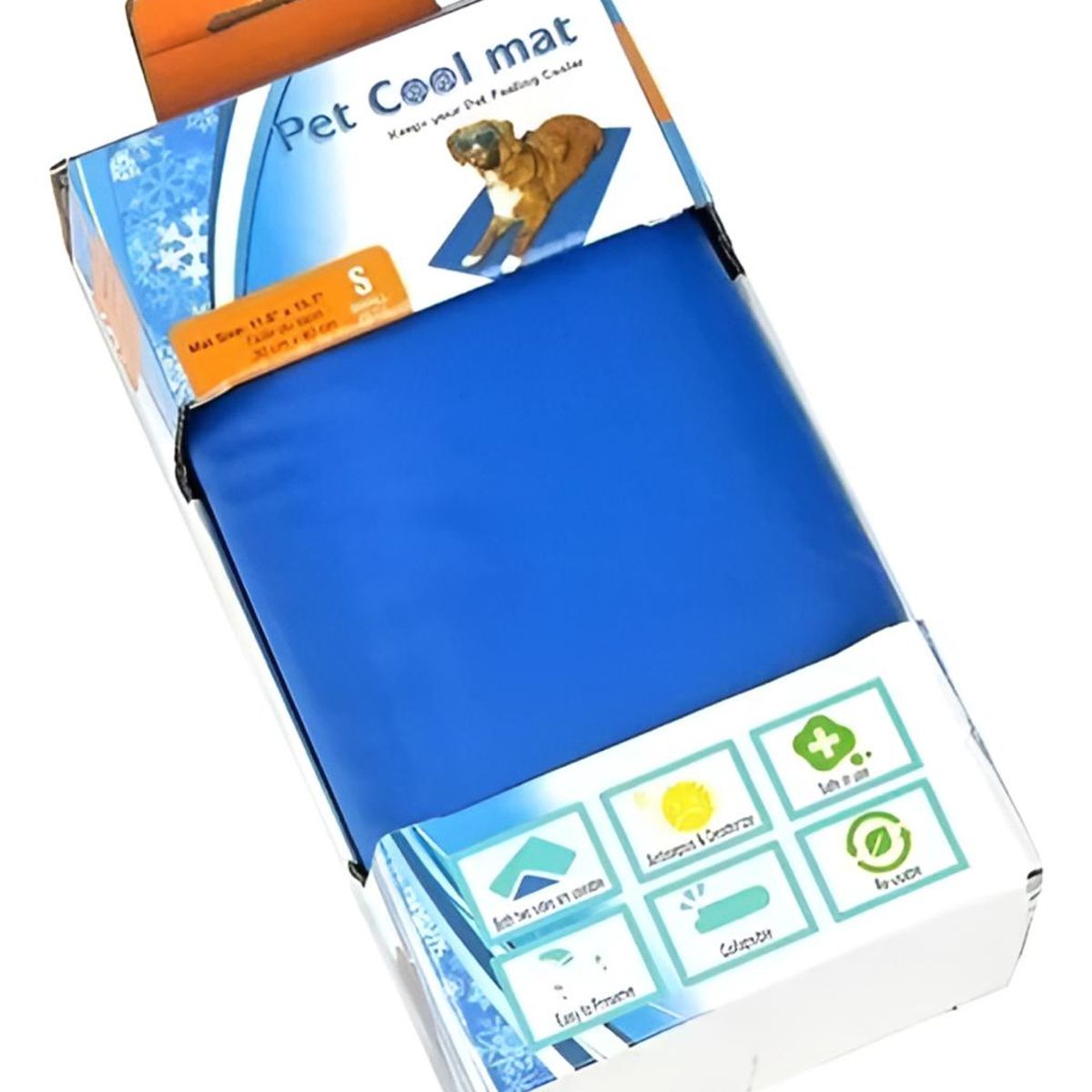 GENERICO - Manta Refrescante Para Mascotas Talla S 30x40cm Azul