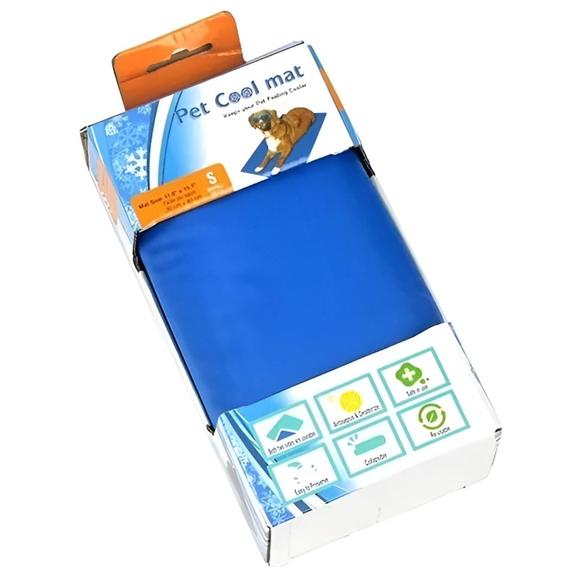 GENERICO - Manta Refrescante Para Mascotas Talla S 30x40cm Azul