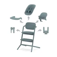 CYBEX - Silla de Comer Evolutiva Lemo 4 en 1 Stone Blue