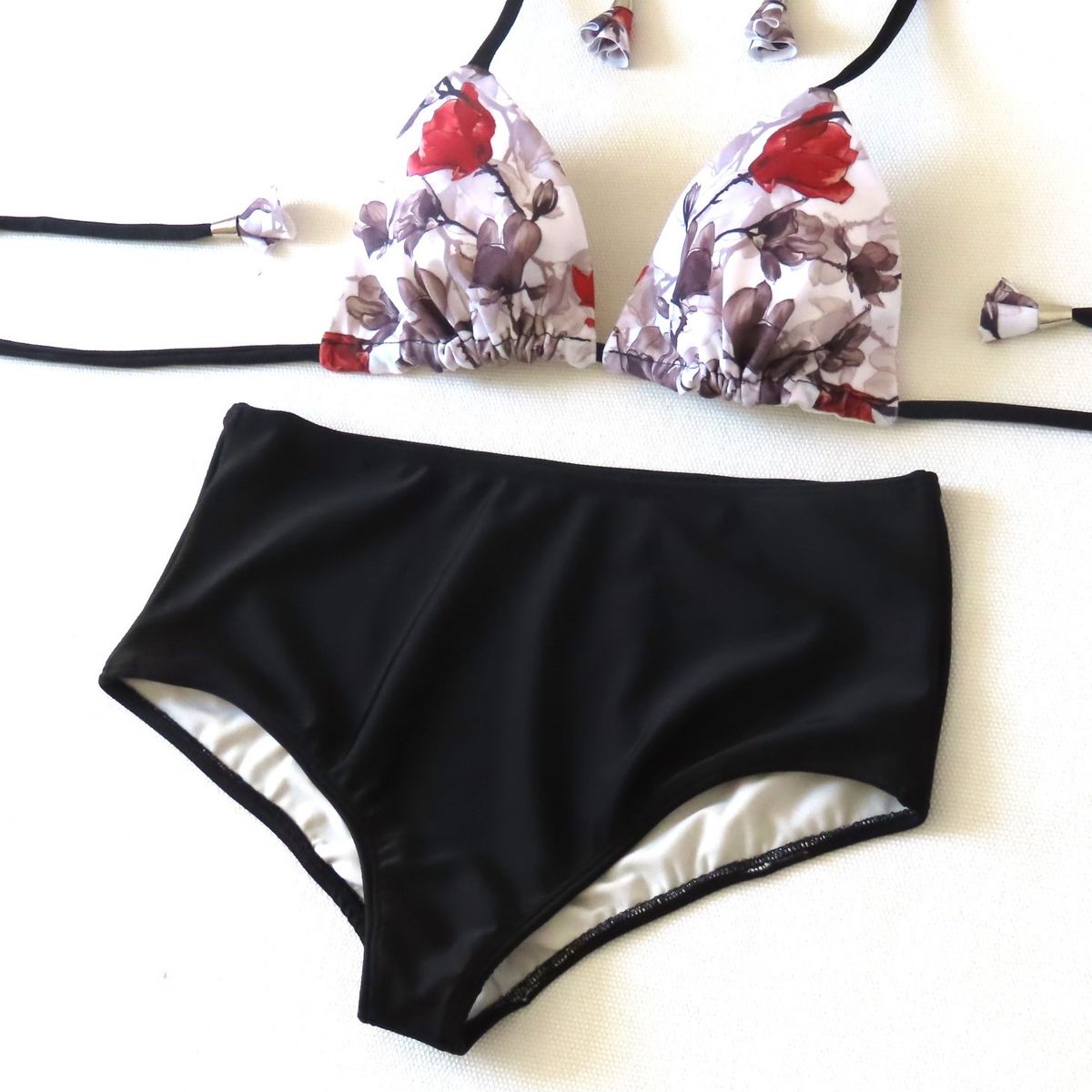 CREA PRINT - Traje de Baño Bikini Mod Merida Top estilo deportivo